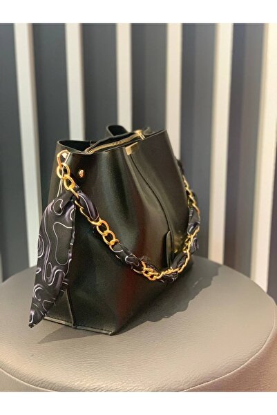 Lindo Çanta Geantă de mână și umăr elegantă Viastoree cu detaliu de eșarfă V1...