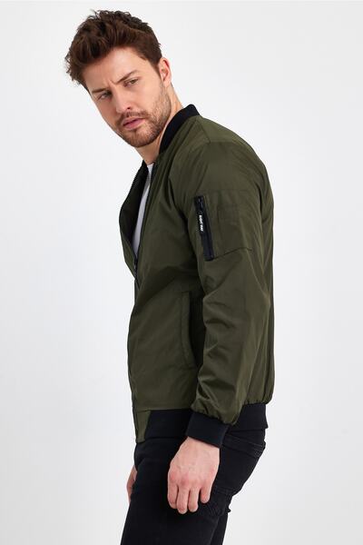 Rompasso Modonwear Водонепроникний і вітрозахисний хакі вузької форми сезонна куртка пальто плащ дощовик