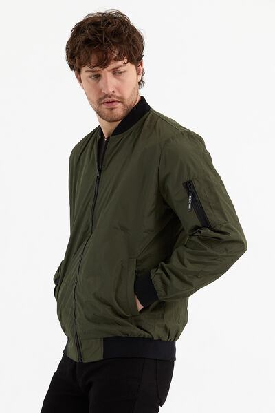 Rompasso Modonwear Водонепроникний і вітрозахисний хакі вузької форми сезонна куртка пальто плащ дощовик