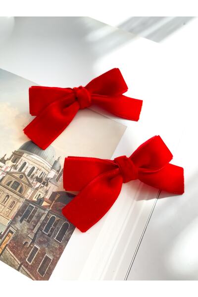 CSR AKSESUAR طقم من قطعتين من مشبك ربطة كوليت من الحرير المخملي