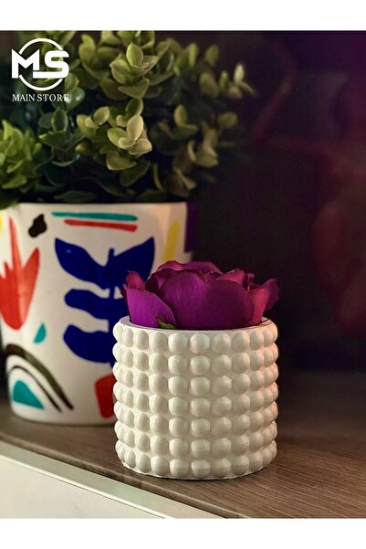 Main Collectibles Boncuk Saksı Vazo Sukulent Saksı Dekoratif Obje Biblo