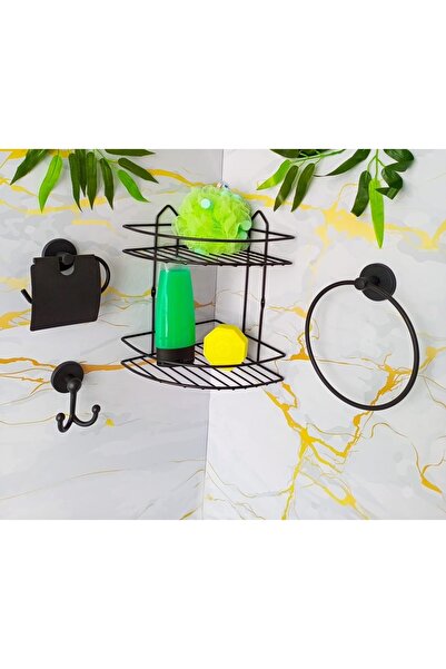 Egem Home Set de accesorii adezive pentru baie, 2 suporturi ecologice pentru ...