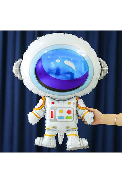 Parti Station Cosmic Space 9 Year Old Balloon Set Galaxy Concept Helium Balloon Set Astronaut Space Shuttle Birthday Set