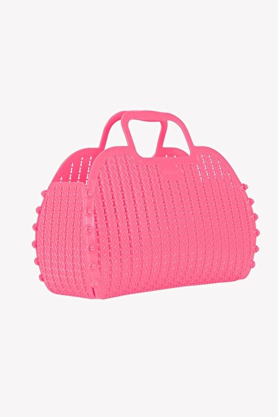 Aykasa 221026 Baby Pink Katlanabilir Plaj Çantası