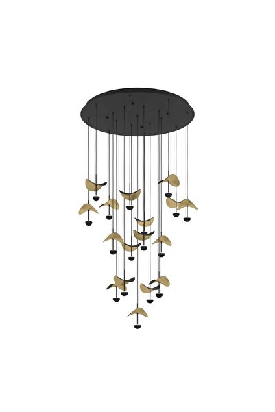 Eglo 390341 "DRACERA" 78 Cm Çapında Çelik Siyah Sarkıt Avize