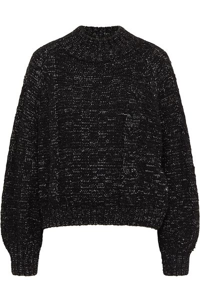 myMo ROCKS Strickpullover – Spitzendetail