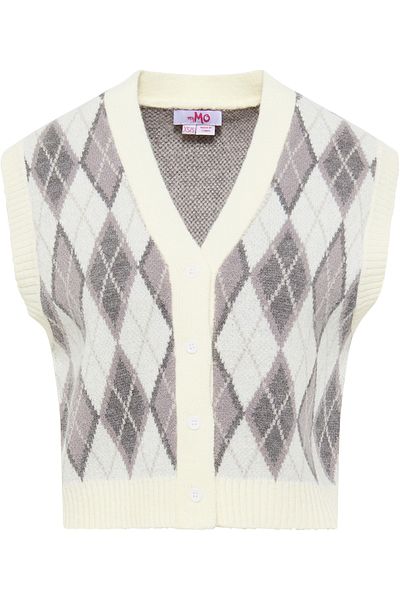 myMo Strickweste Blond - Relaxed Fit