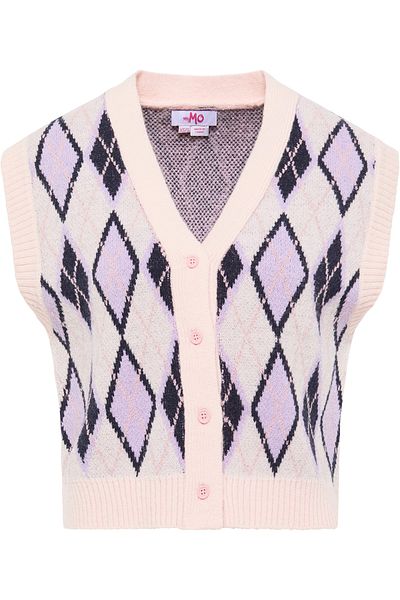 myMo Strickweste Blond - Relaxed Fit