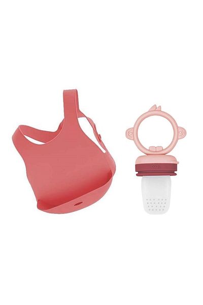OiOi Silicone Bib and Puree Set