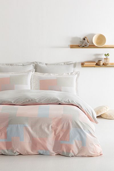 Puffy Romarin Blush Single Ranforce Duvet Cover Set