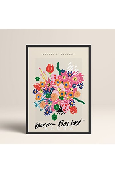 HOMEPACK Siyah Ahşap Çerçeveli Tablo Çerçeveli Poster Sanatsal Modern Duvar D...