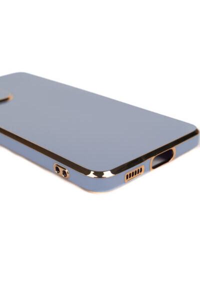 Rivor Samsung Galaxy S23 Uyumlu Kılıf Parlak Kenarlı Altın Işlemeli Kamera Korumalı Kılıf