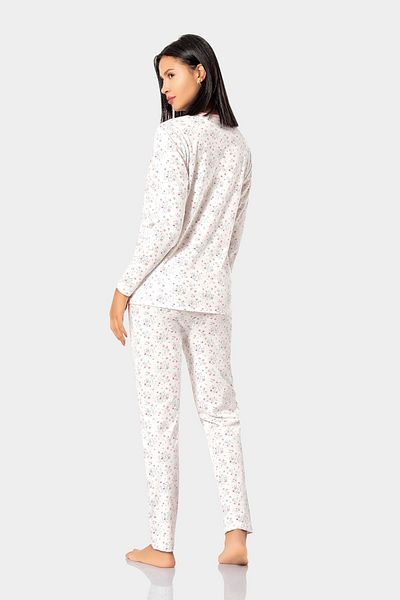 ERDEM İÇ GİYİM 2023y-28 White Erdem Women's Summer Pajama Set