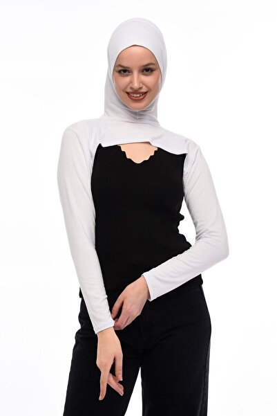 Meralce Kapşonlu Boyunluk Kolluk Body