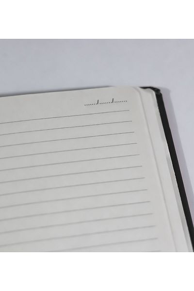 vegahediye v vega Black Color Covered Elastic Lined Notebook, Notepad