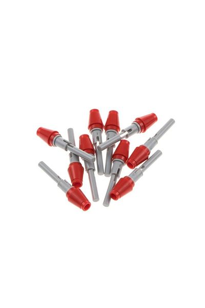 LEGO ملحق تقني أصلي مخصص Moc Pin 1/2 2l Bar Red Bomb سيتم إرسال 4 قطع