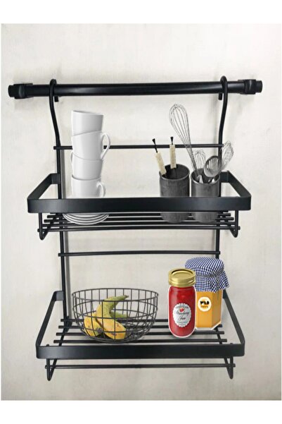 jbox Iki Katlı Baharatlık Seti –çok Amaçlı Mutfak Rafı