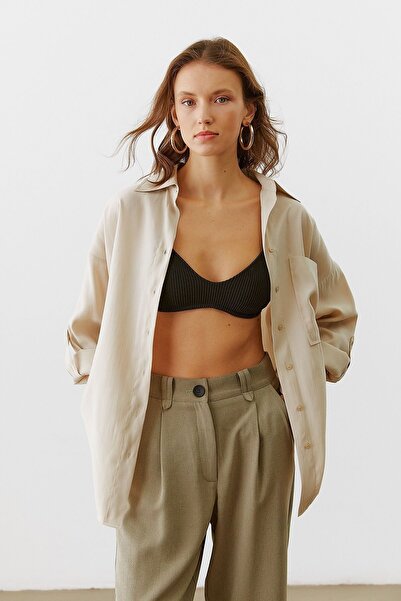 urban focus Oversize Shirt with Epaulettes