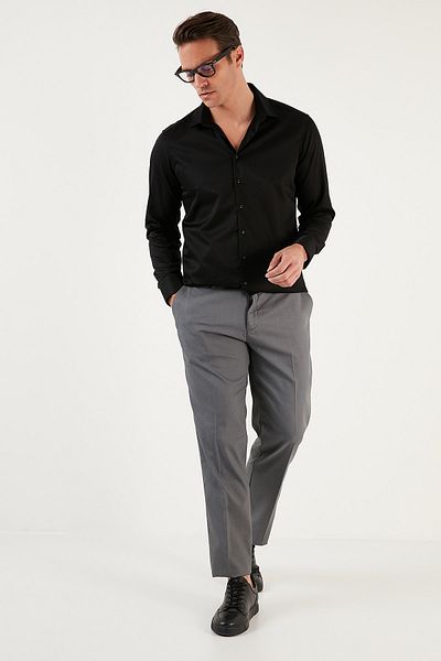 Buratti Cotton Normal Waist Regular Fit Pocket Fabric Trousers Men's Trousers 645jupiter
