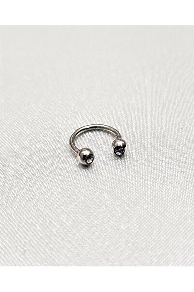 TÜKKAN ACCESSORİES 316l Cerrahi Çelik 8 Mm Taşlı Diş, Dudak, Kıkırdak, Tragus...