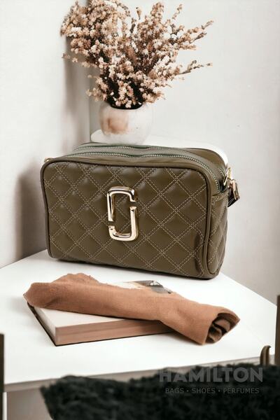 HAMILTON Оригинална дамска регулируема чанта през рамо от кожа с текстуриран ...