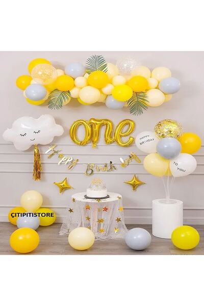 DÜVENCİ TİCARET Çıtıpıtıstore One Doğum Günü Seti