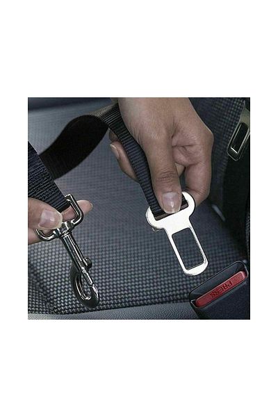 Ankaflex Dog Car Seat Safety Belt Holster Car Interior Cat Dog Belt Leash - black