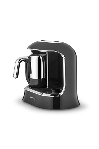 KORKMAZ Kahvekolik Twin Siyah/krom Otomatik Kahve Makinesi