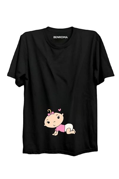 BENROMA Tricou de maternitate imprimat cu croiala larga