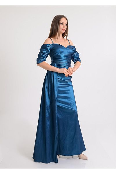 SpringStore Rochie de seară fără bretele cu mâneci scăzute