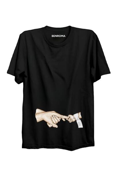 BENROMA Baskılı Salaş Kalıp Hamile Tişört