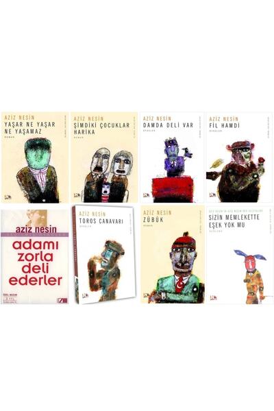 Nesin Yayınevi Damda Deli Var - Fil Hamdi - Zübük - Adamı Zorla Deli Ederler ...