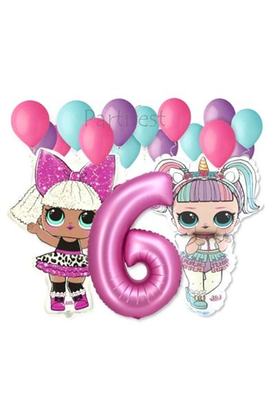 Parti Station Lol Surprise Balloon Set Lol Baby 6 Years Old Balloon Set Lol Birthday Party Set