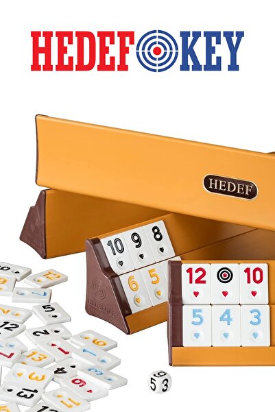 Hedef Plastik Istaka Okey Takımı Krem Taş