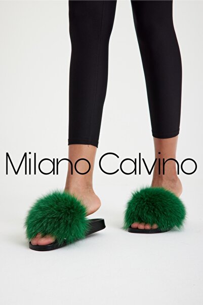 Milano Calvino Kürklü Terlik