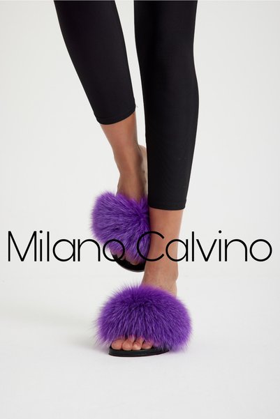Milano Calvino النعال فروي