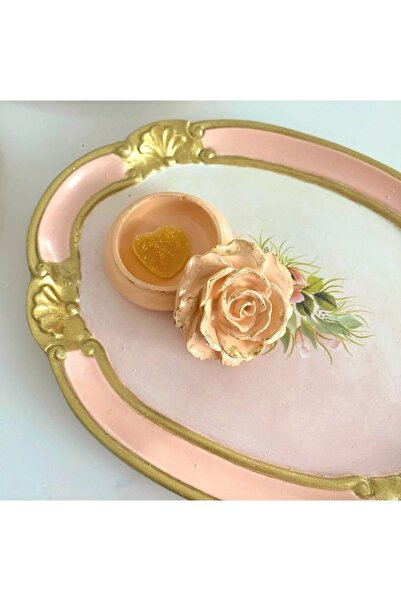 morlalem m 25cm Oval Tepsi Çerçeve Silikon Kalıp K-350, Polyester Taş Tozu Al...