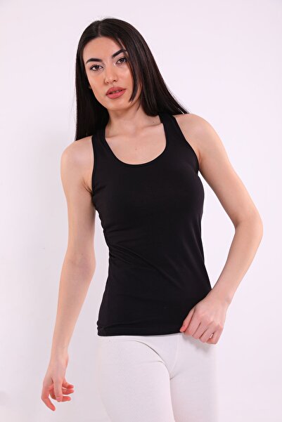 GÜLSELİ Μαύρο γυναικείο αθλητικό εσώρουχο ελαστάν Tutku