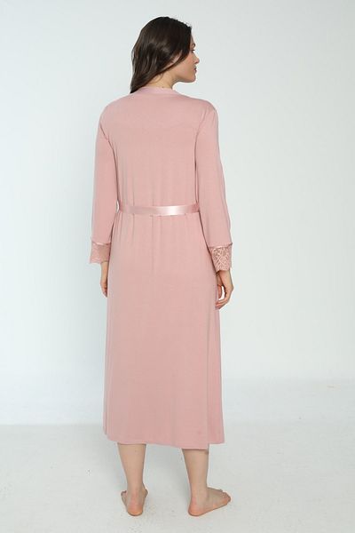 Miss Dünya Lissa Powder Maternity and Maternity Dressing Gown Nightgown Set