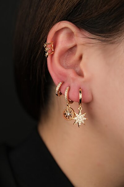 Jack Ferrero Çelik Renk Atmaz Garantli Faturalı Küpe