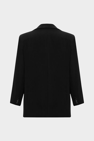 Açelya Okcu Premium Blazer Crepe υφαντό μπουφάν με επένδυση