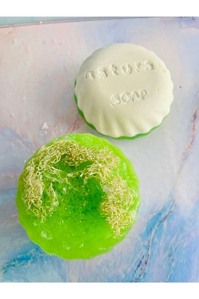 MHYSSA naturals صابون ألياف اليقطين الطبيعي (الصبار) / صابون اللوفة الطبيعي (الصبار)