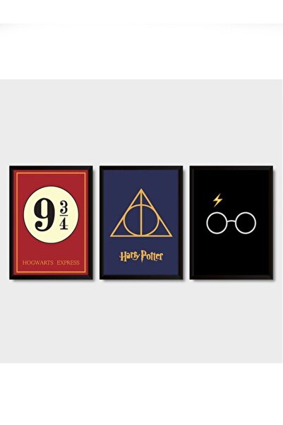 incdesign Harry Potter Tablo Seti Poster Çerçevesiz 3'lü