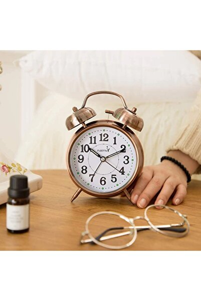 keyfim shop Dekoratif Büyük Boy Masa Üstü Işıklı Çalar Saat