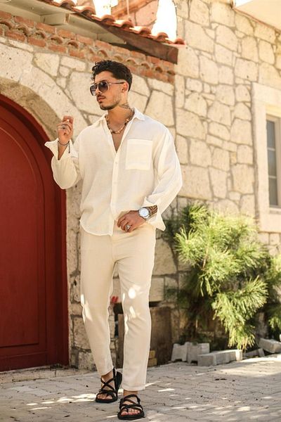 TÜZeMEN Muslin Single Pocket Oversize Shirt