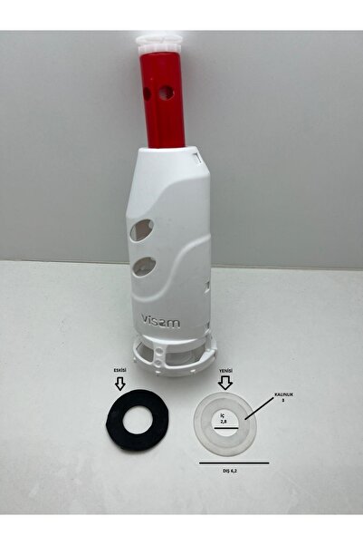 RSCONVERTER GÖMME REZERVUAR KUMANDA PANELLERİ Rs Visam Teos Basmalı Klozet Rezervuar Iç Takım Conta Satışıdır 1 Adet