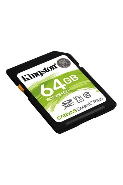 Nusrat Bilişim بطاقة ذاكرة Kingston Sds2-64gb 64gb Sdxc Canvas Select Plus 100r C10 Uhs-ı U1 V10