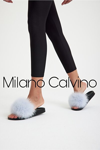 Milano Calvino Kürklü Terlik