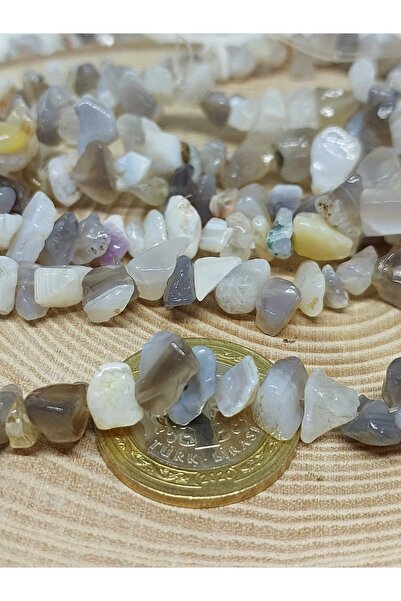 Yasamtohumu Перфориран камък от ботсвански ахат, мини размер, 50 броя