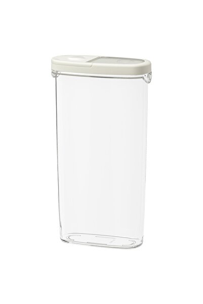 IKEA Kapaklı Saklama Kabı Büyük Boy Hacim: 2.3 Lt Yükseklik: 30 Cm Beyaz Kap ...